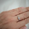 Gold Ring Zirconie Nur ein Smaragd | ergold
