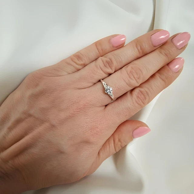 copy of Gold Ring Zirkonie nur ein Smaragd