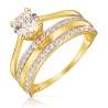 Goldring WHITE STONES 585