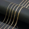 ⭐ Łańcuszek złoty pr. 585 - splot pancerka diamentowana / nacinana 45cm ♥ Ergold
