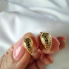 Pozłacane kolczyki małe łezki na sztyfcie próba 925 wężowe | ERgold