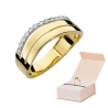 Złoty pierścionek z diamentem EY-214 0,09ct | ERgold