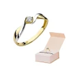 Złoty pierścionek z diamentem EY-208 0,08ct | ERgold