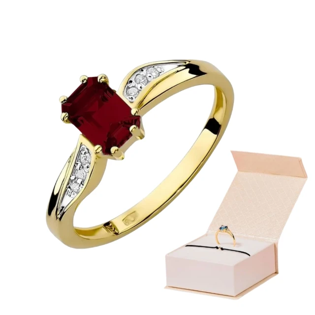 Gold Ring 585 mit Diamant Navy Blue 0.70ct