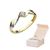 Złoty pierścionek z diamentem EY-208 0,10ct | ERgold