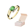 Goldener Diamantring EY-119 Smaragd | ergold