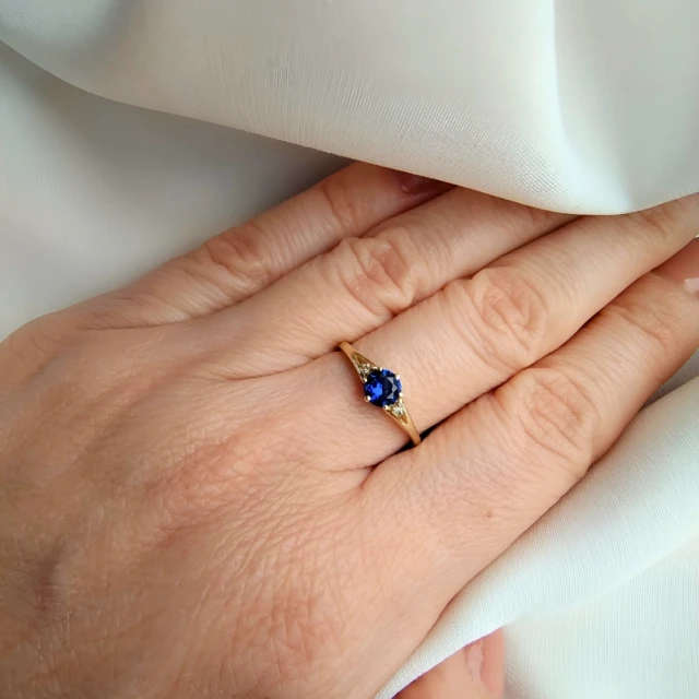 copy of Gold Ring Zirkonie nur ein Smaragd