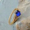 Gold Ring Zirconie Nur ein Smaragd | ergold