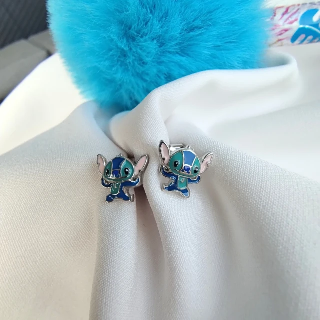 Srebrne kolczyki dziecięce STICH