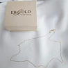 ⭐ Łańcuszek złoty pr. 585 - splot singapure z blaszką 50 cm ♥ Ergold