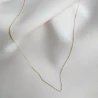 ⭐ Łańcuszek złoty pr. 585 - splot singapure z blaszką 50 cm ♥ Ergold