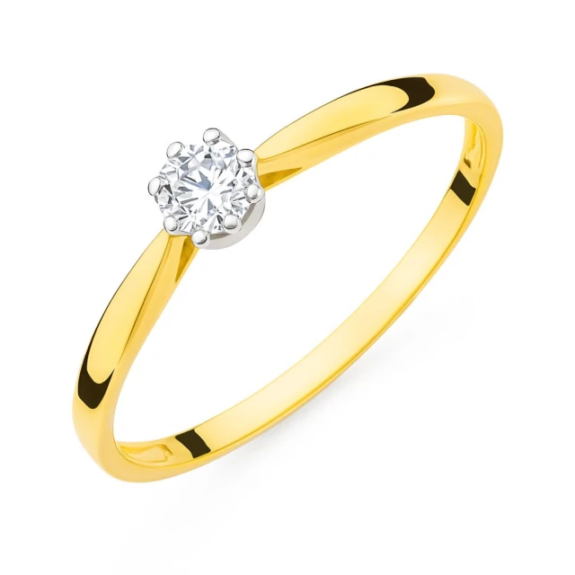 copy of Goldring mit Zirkonia SQUARE