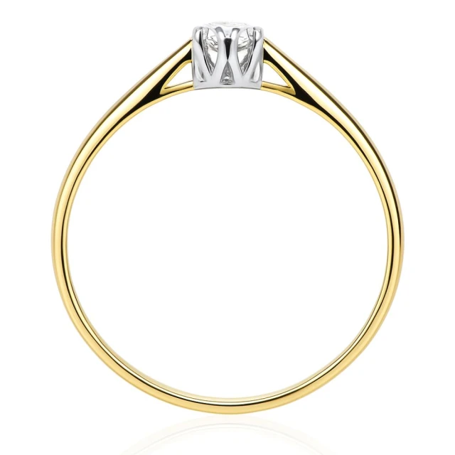 copy of Goldring mit Zirkonia SQUARE