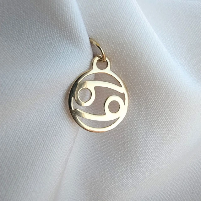 RAK złoty wisiorek znak zodiaku pr. 585