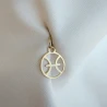 ⭐ Goldener Anhänger Fußanhänger pr. 585 ♥ Ergold