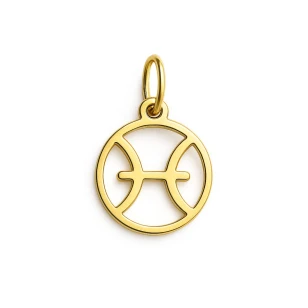 ⭐RYBY złoty wisiorek znak zodiaku pr. 585♥ Ergold