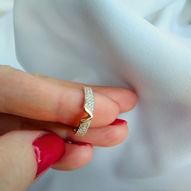 copy of Goldring mit Zirkonia SQUARE