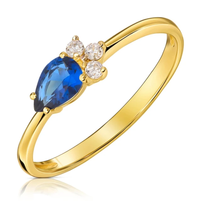 copy of Goldring mit Zirkonia SQUARE