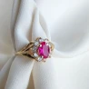 Modische Markise Gold Zirkonia Ring P2.982cr | ergold