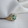 Modischer Goldring mit Strass markisenMuster 585 P2.982P | ergold