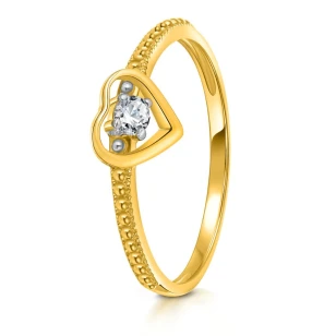 Goldring mit Strasssteinen SQUARE P2.1296 | ergold