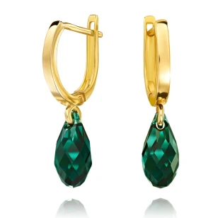Nature Gold Ohrringe aus Swarovski Kristall 585| ergold