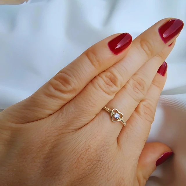 copy of Goldring mit Zirkonia SQUARE