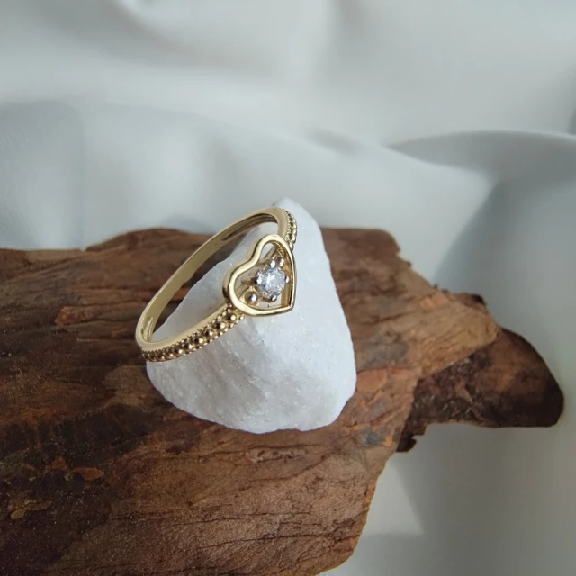 copy of Goldring mit Zirkonia SQUARE