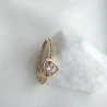 Goldring mit Strasssteinen SQUARE P2.1296 | ergold