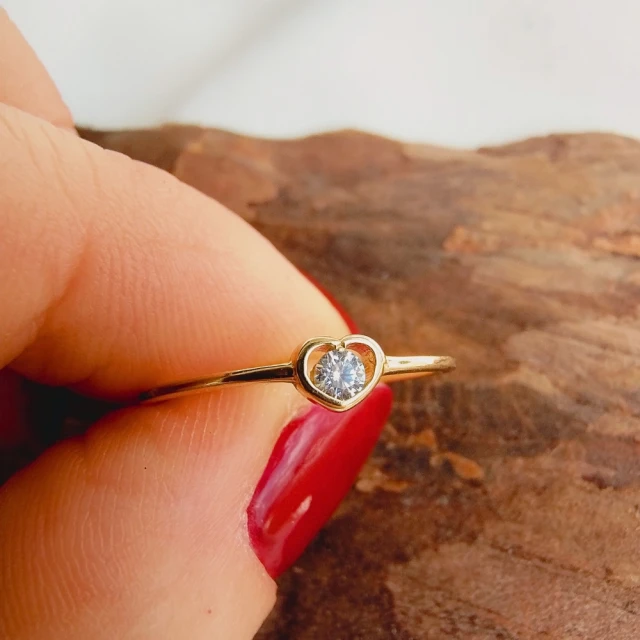 copy of Goldring mit Zirkonia SQUARE