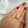 Modische Markise Gold Zirkonia Ring P2.982cr | ergold