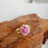 Modische Markise Gold Zirkonia Ring P2.982cr | ergold