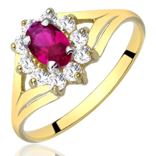 Modische Markise Gold Zirkonia Ring P2.982cr | ergold