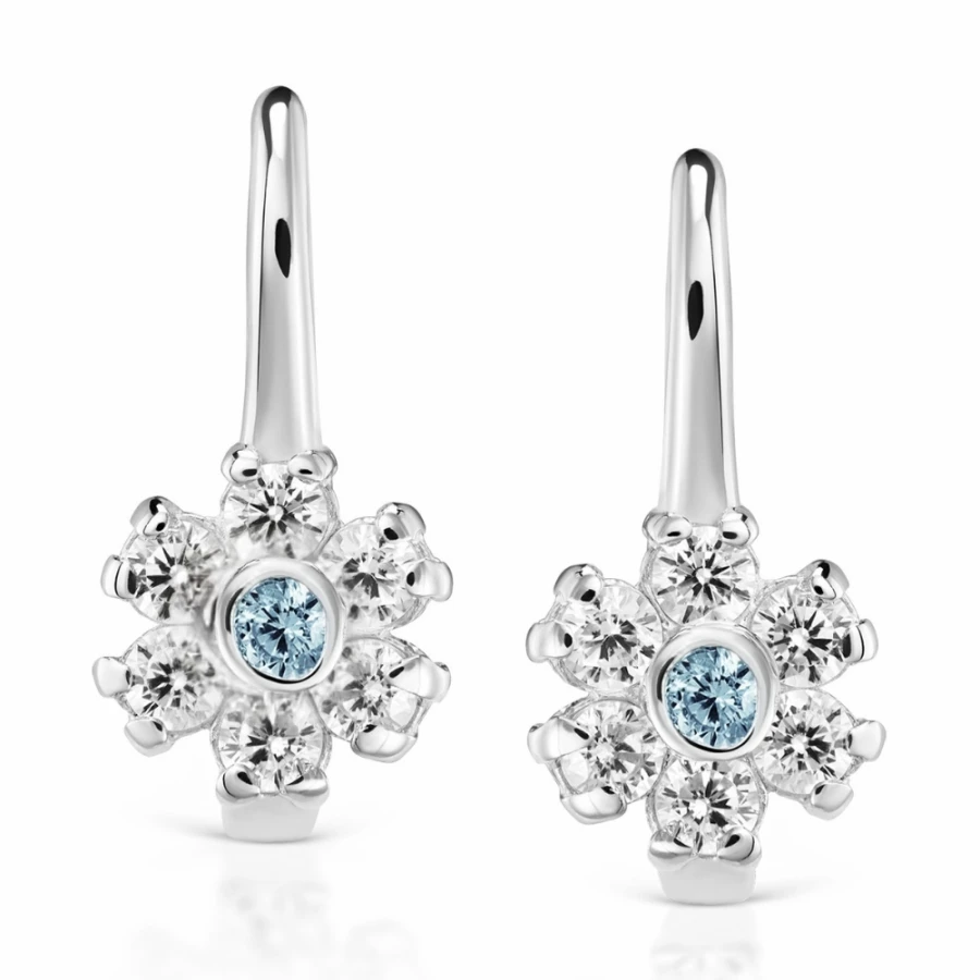 Srebrne kolczyki Flowers KS3.2377| ERgold