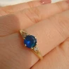 Gold Ring Zirconie Nur ein Smaragd | ergold