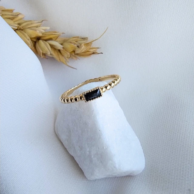 copy of Goldring mit Zirkonia SQUARE