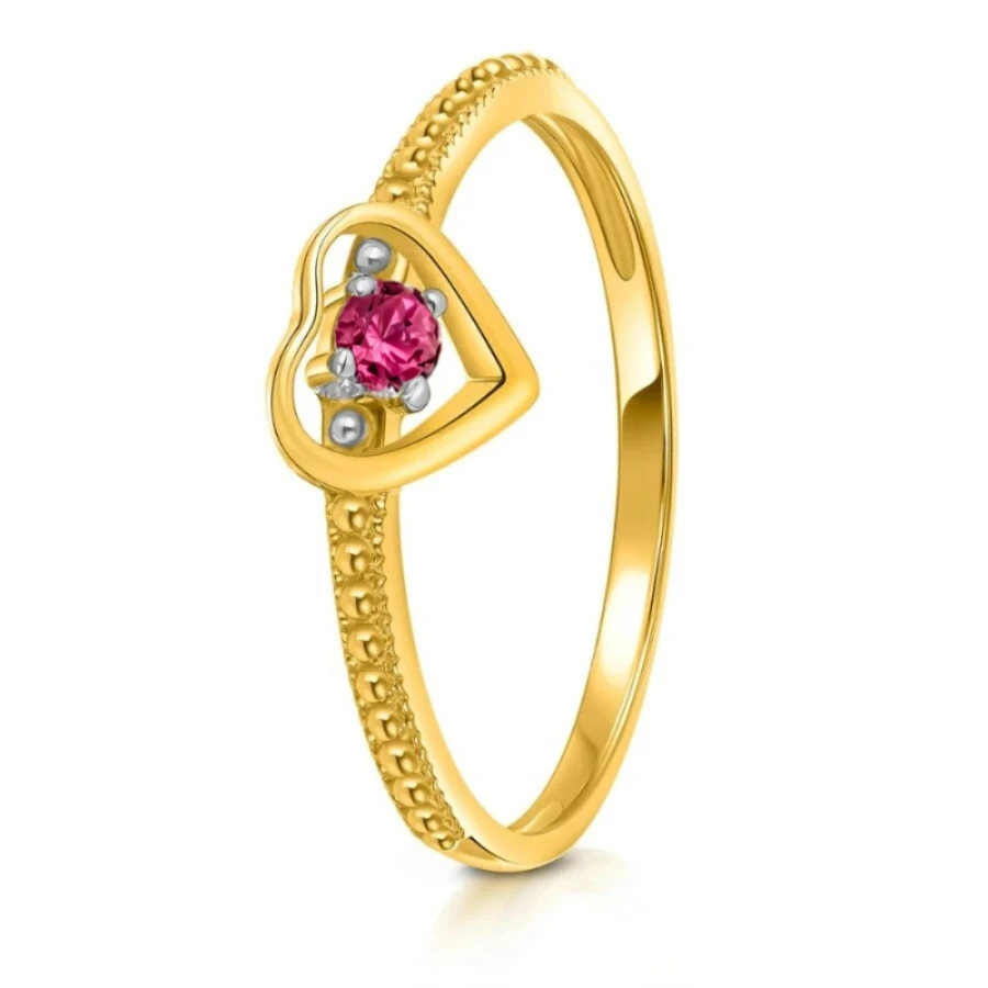 Goldring mit Strasssteinen SQUARE P2.1296 | ergold