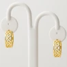 OPENWORK MUSTER Modische Goldene Ohrringe K3.2275 | ergold