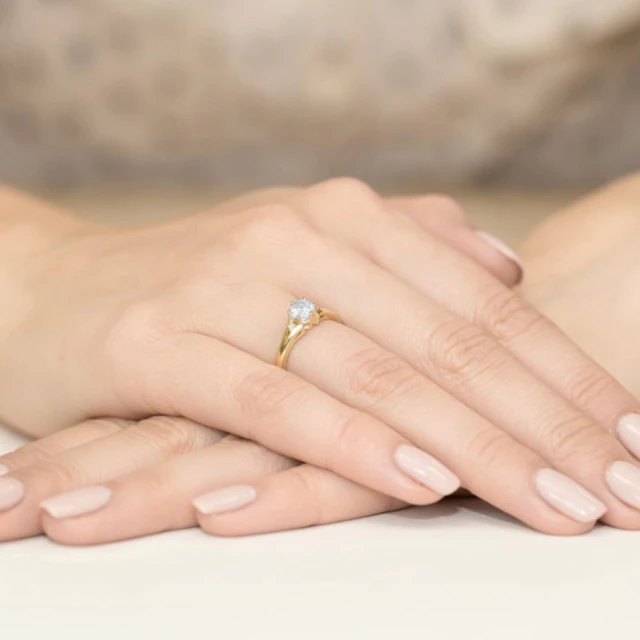 copy of Gold Ring 585 mit Diamant Diamant Diamant 0.30ct