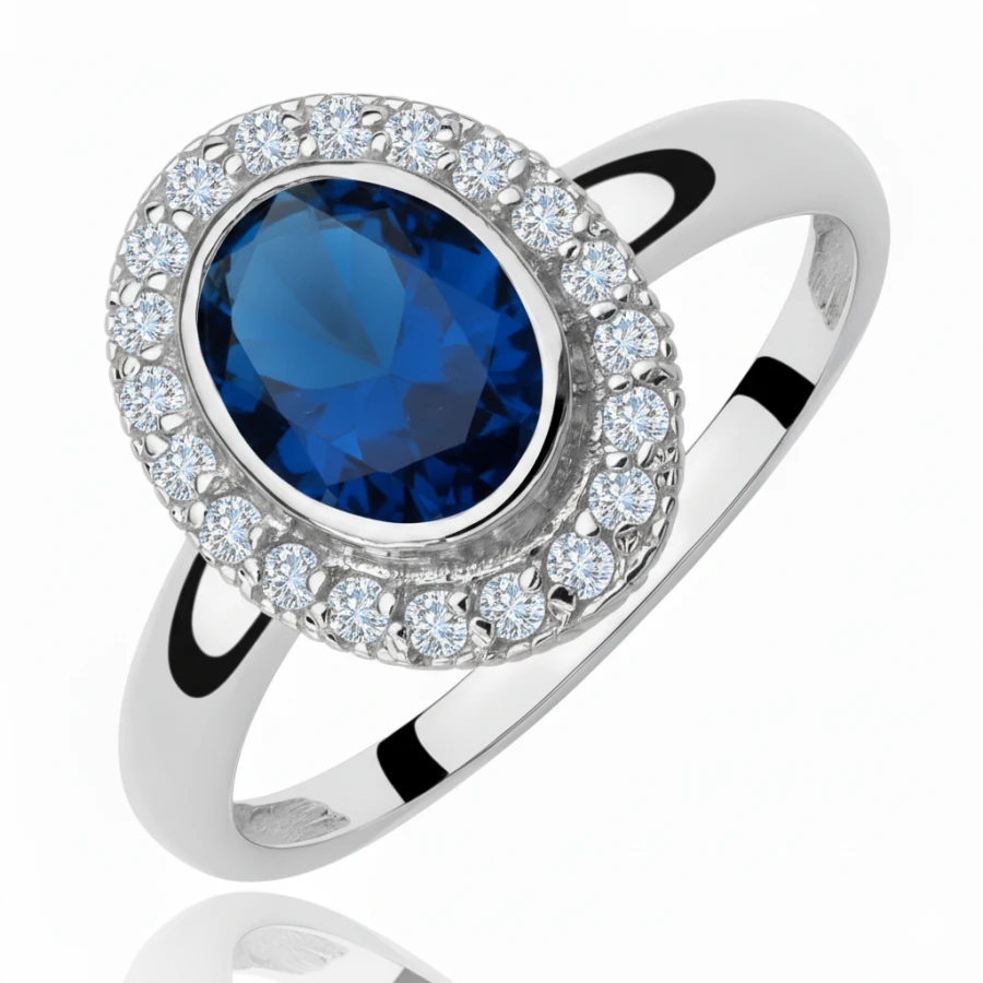 MODISCHER GOLDRING ZIRCONS LARGE STONE P1.366 | ergold