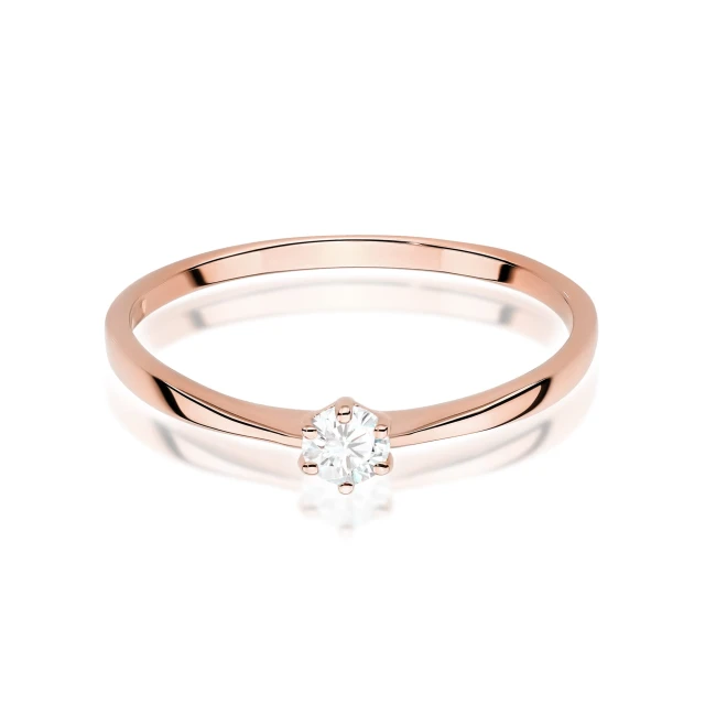 copy of Gold Ring 585 mit Diamant Diamant Diamant 0.10ct