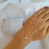 Pozłacana bransoletka  MOTYLKI próba 925  | ERgold