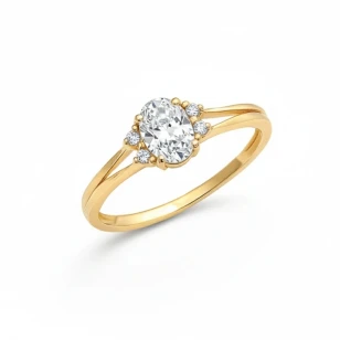 Goldring mit großem Stein P3.1615P | ergold