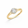 Pierścionek zaręczynowy złoty 333 biała cyrkonia