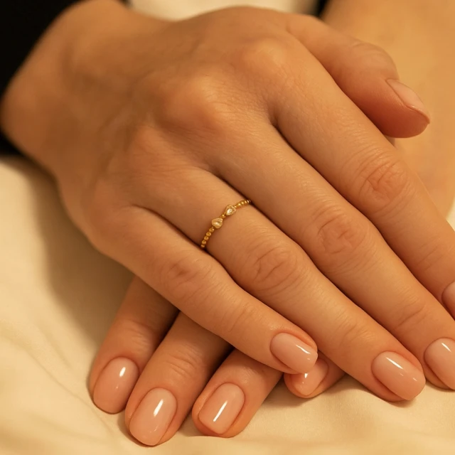 copy of Gold Coquette Ring mit Schleife