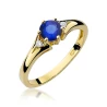 Goldring 585 mit Diamant Saphir 0.50ct