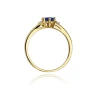 Goldener Diamantring EY-76 Saphir | ergold