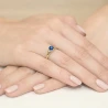 Goldener Diamantring EY-76 Saphir | ergold