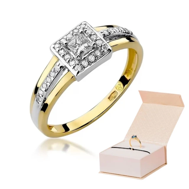 Gold Ring 585 mit Diamant Diamant Diamant 0.29ct
