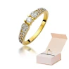 Złoty pierścionek z diamentem EY-411 0,13ct | ERgold